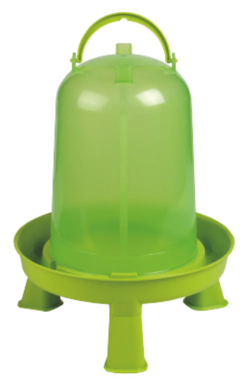Abreuvoir en plastique avec pieds vert clair, 5L