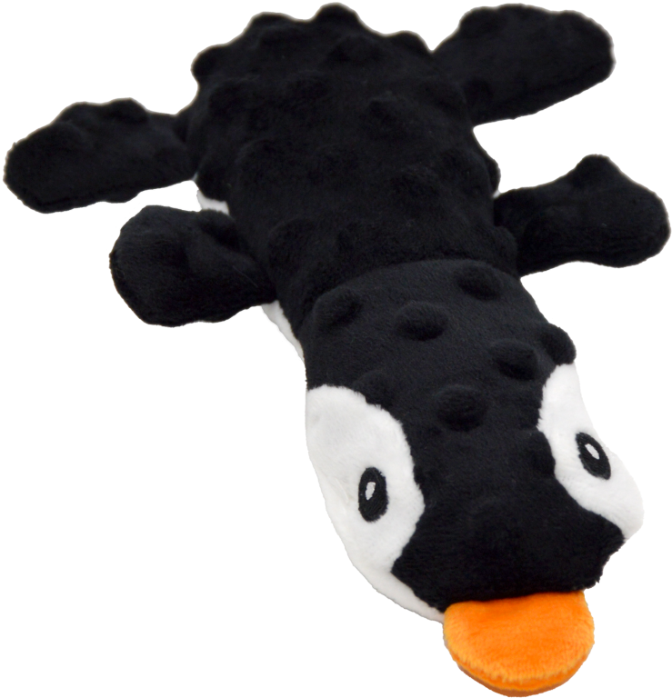 JACK & VANILLA  BUBBLE PLUSH JOUET POUR CHIEN PINGOUIN NOIR 20.5x11.5x3 