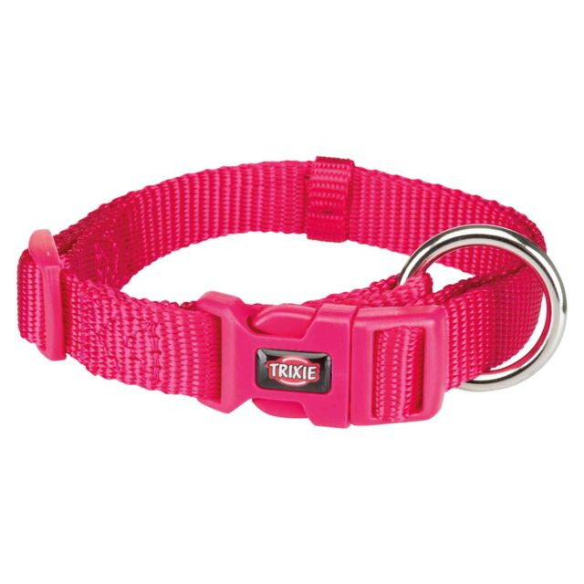 Premium collier, S–M: 30–45 cm/15 mm, fushia