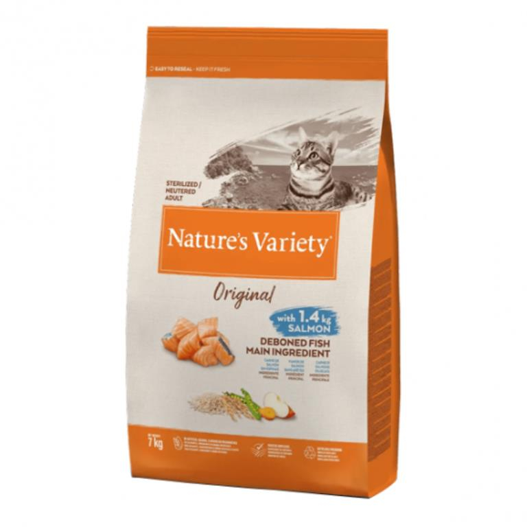 NATURE'S VARIETY chat Original stérilisé saumon 7kg
