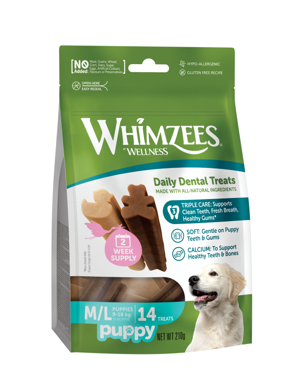 WHIMZEE Snack Chiot M/L 14 friandises