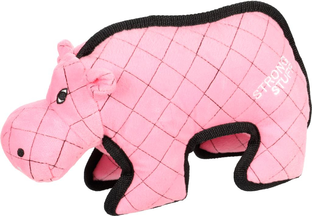 Jouet Qilta Hippopotame Rose 12cm L x 28cm l x 17cm H