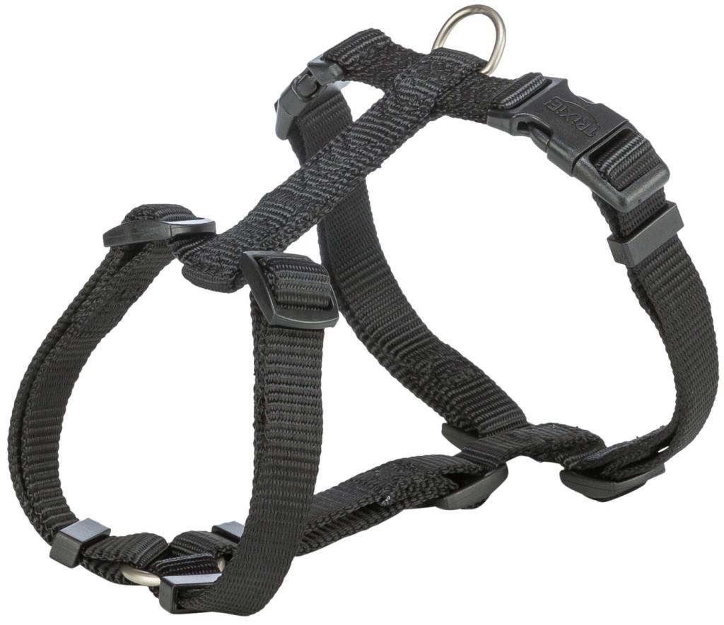 Premium harnais H, L–XL: 75–120 cm/25 mm, noir