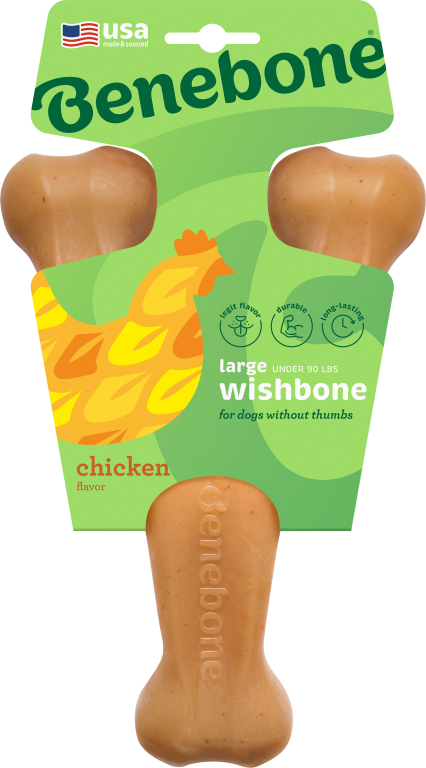 JOUET À MÂCHER WISHBONE SAVEUR POULET - TAILLE M