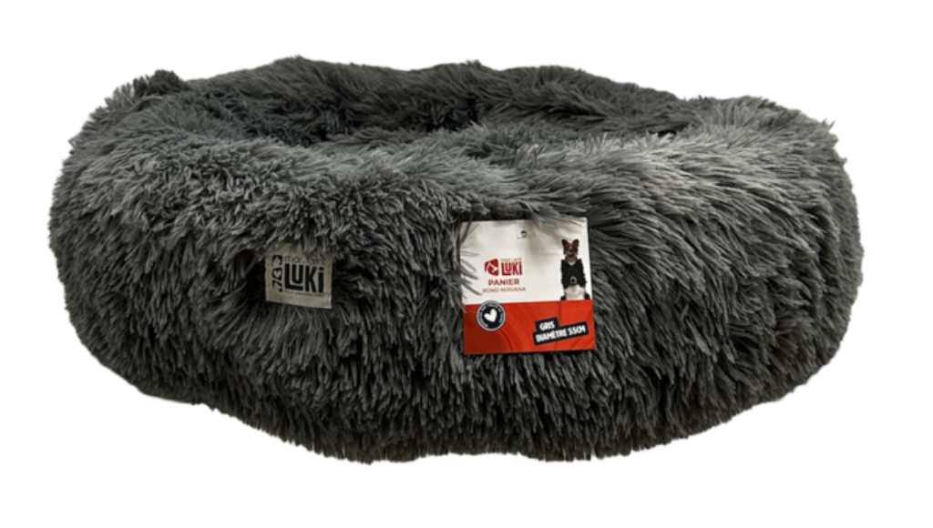 PANIER ROND NIRVANA GRIS 55 X 14 CM