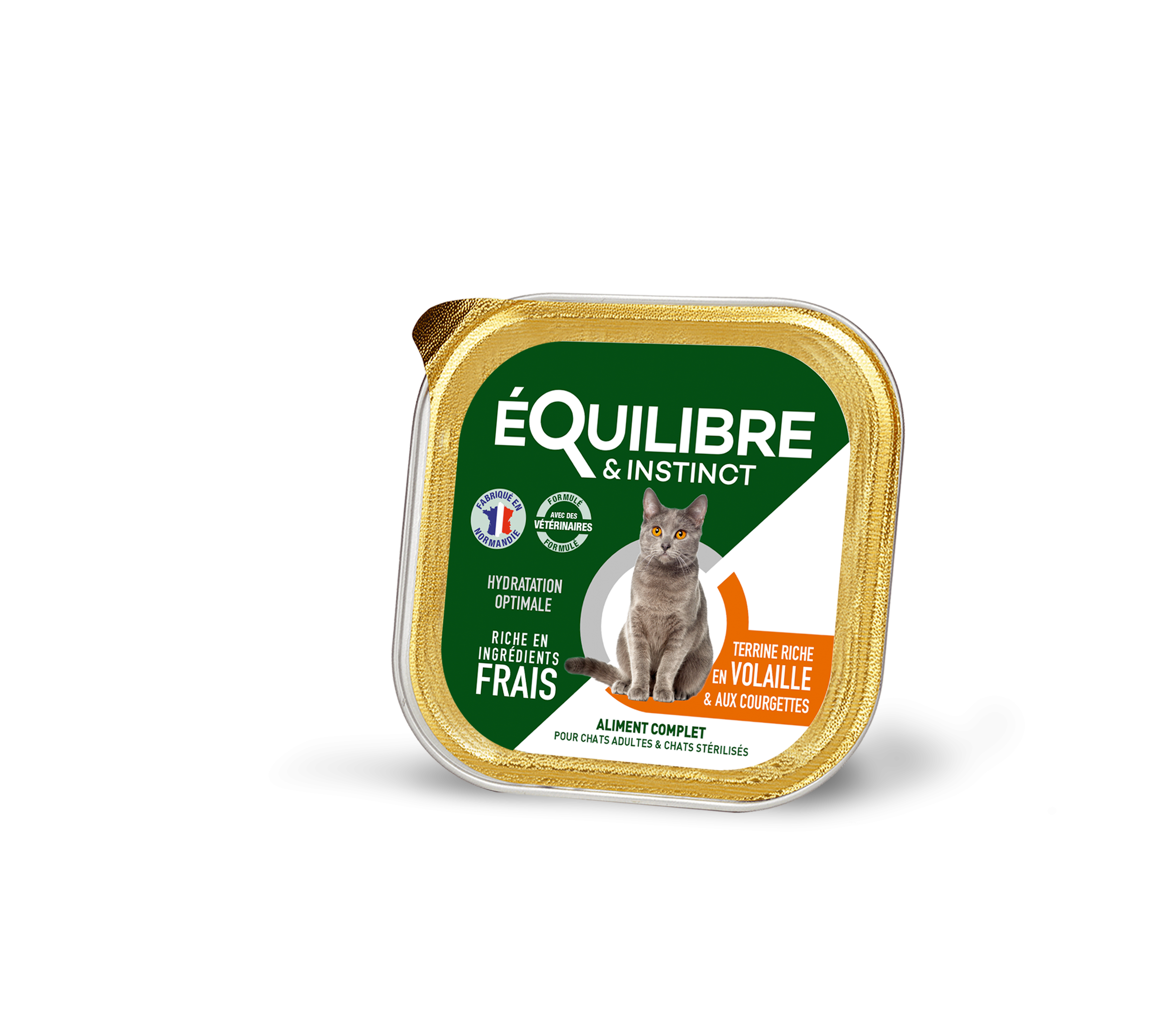 PÂTÉE RICHE EN VOLAILLE ET AUX COURGETTES POUR CHAT STÉRILISÉ - 85G