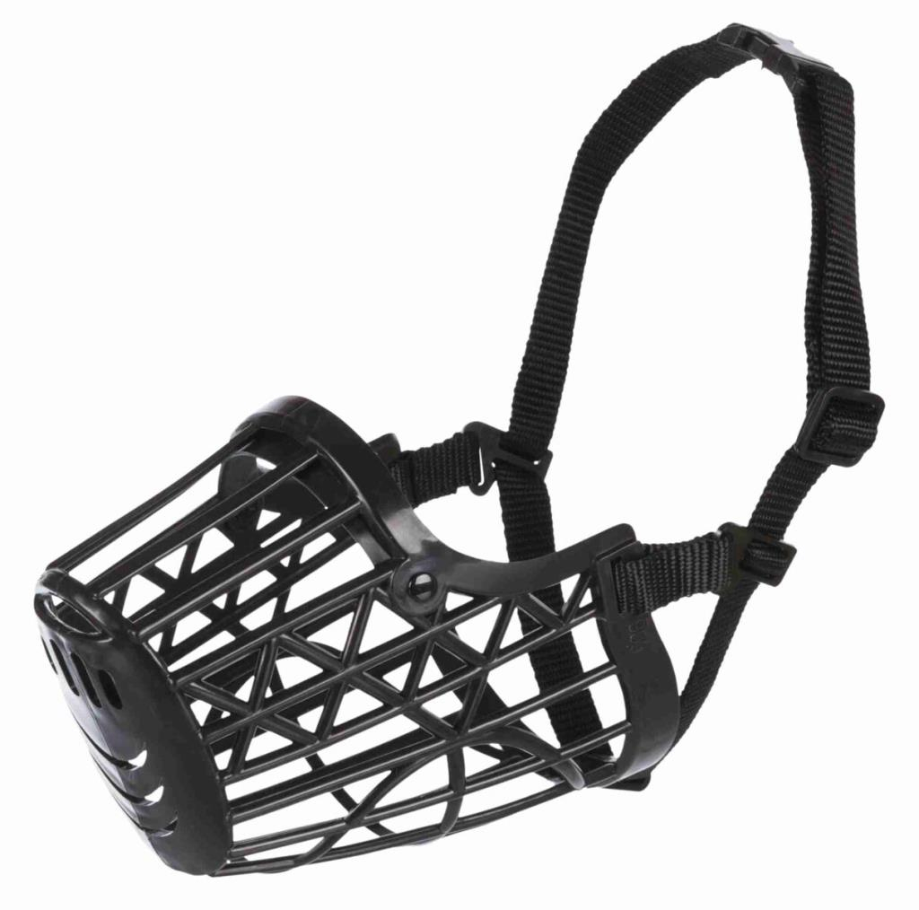 Muselière, en plastique, S, noir