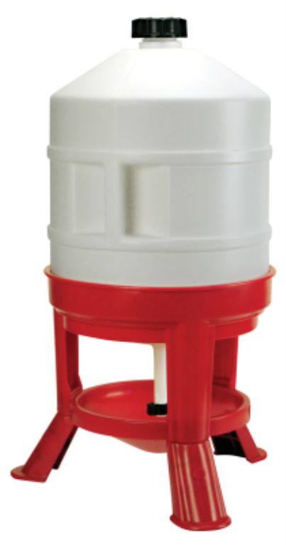 ABREUVOIR XL AVEC PIEDS ROUGE 30L