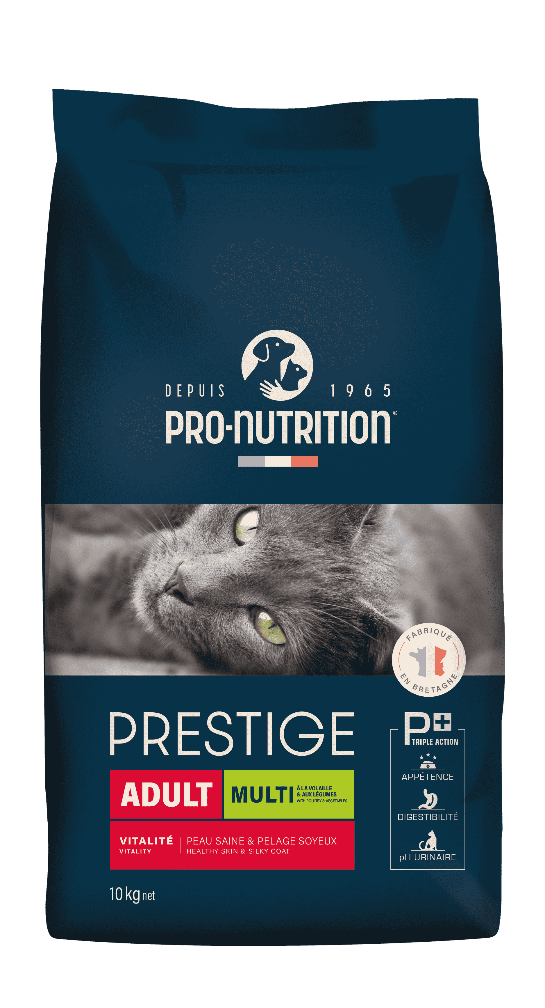 PRESTIGE CHAT ADULT MULTI - A LA VOLAILLE ET AUX LEGUMES 10KG