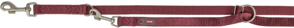 Premium laisse réglable, L–XL: 2,00 m/25 mm, sangria