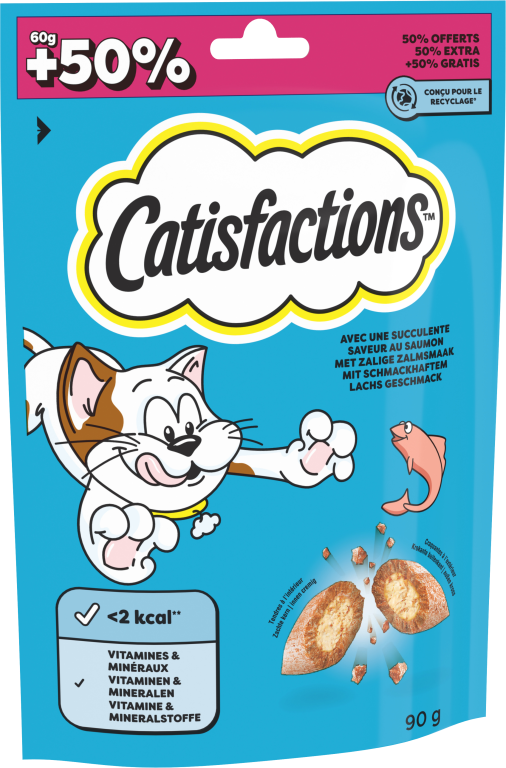 FRIANDISES CATISFACTIONS SAUMON 90 G