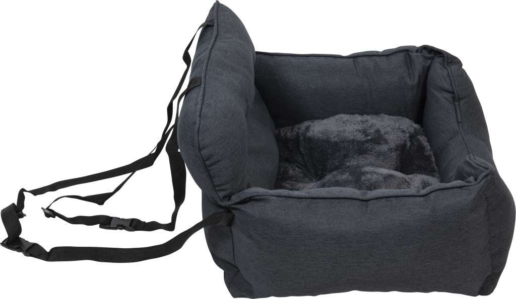 JACK & VANILLA BIZOU SIÈGE DE VOITURE GRIS FONCÉ 53X50X35CM