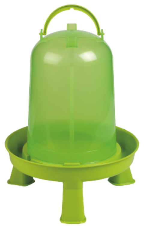 Abreuvoir en plastique avec pieds vert clair, 8L