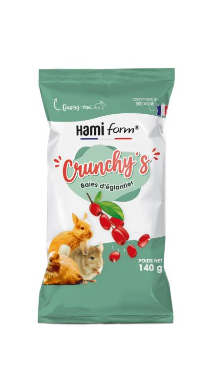 Crunchy's Baies d'églantier 140 gr pour tous rongeurs