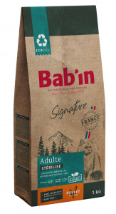 BAB’IN SIGNATURE ADULTE STERELISE POULET 3KG